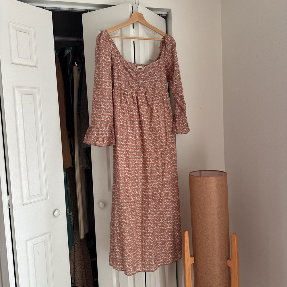 Christy Dawn Long Sleeve Floral Dress